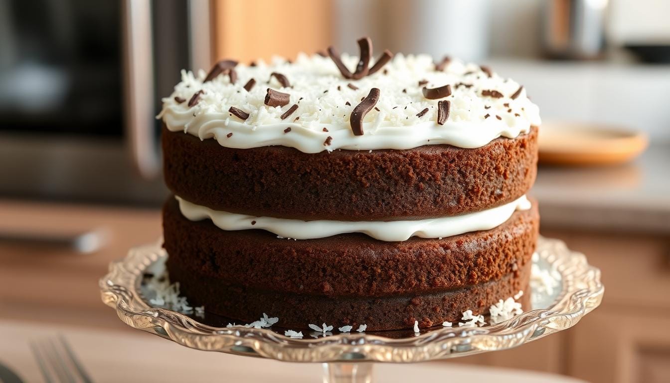 Decadent Chocolate and Coconut Cake Recipe