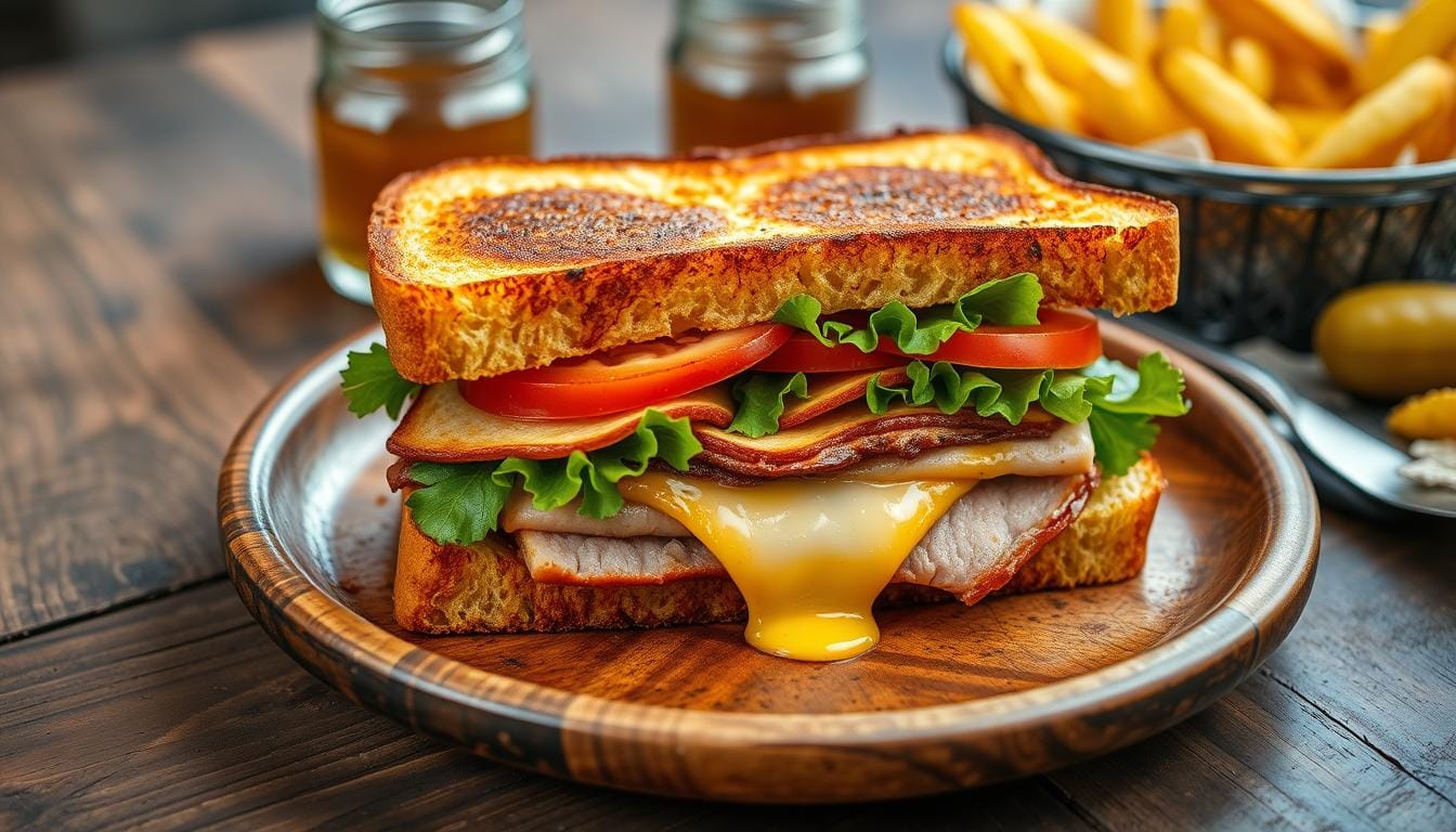 Fried Bologna Sandwich Bologna and Turkey