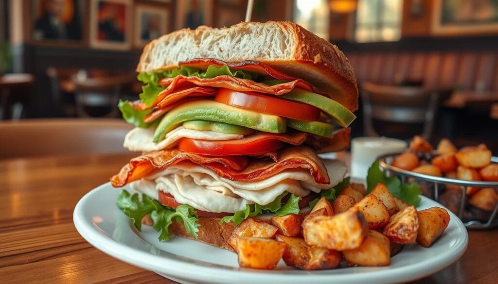 Turkey and Cottage Bacon Sandwich Breakfast Club Yelp Arizona