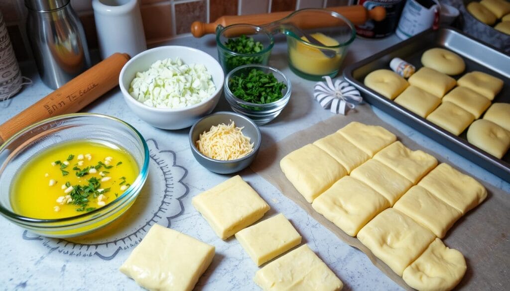 Garlic Bread Preparation Steps Garlic Bread Preparation Steps