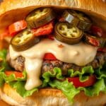 Spicy Jalapeño Smash Burgers with Baconnaise